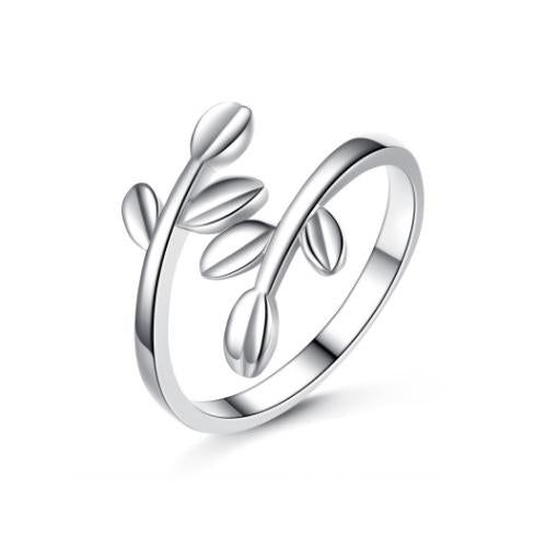 Double Olive Leaf Ring - TSZjewelry