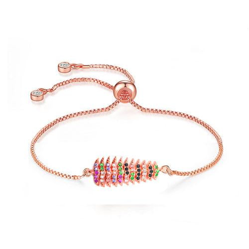 Color Christmas Tree Rose Gold Bracelet - TSZjewelry