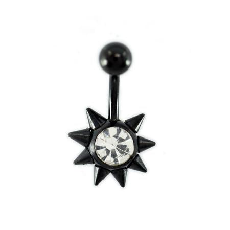 Sun Black Titanium Belly Button Rings - TSZjewelry