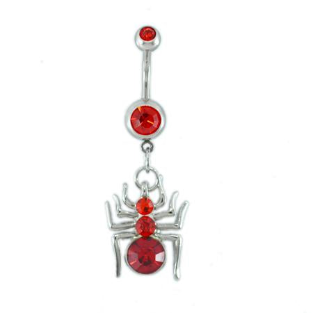 Red Spider Belly Button Rings - TSZjewelry