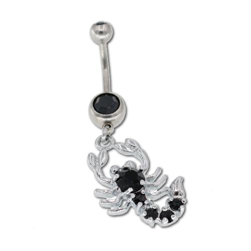 Black Scorpion Belly Button Rings - TSZjewelry