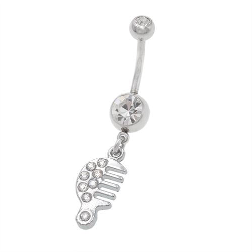 Dangling Comb Belly Button Rings - TSZjewelry