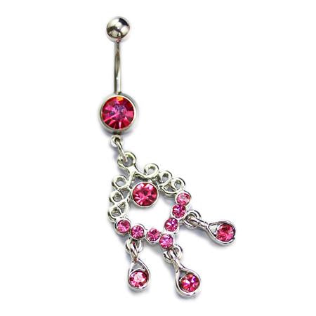 Dangling Chinese Knot Belly Button Rings - TSZjewelry
