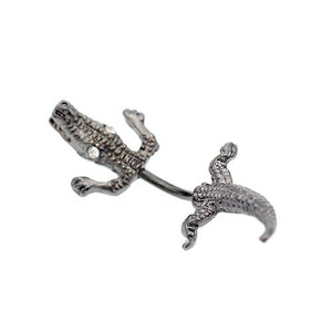 Non Dangling Black Lizard Belly Rings - TSZjewelry