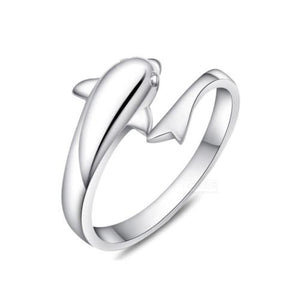 Single Dolphin Adjustable Ring - TSZjewelry