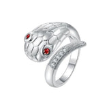 Red Eye Snake Animal Open Fashion Ring - TSZjewelry