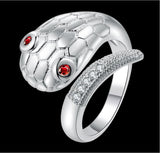 Red Eye Snake Animal Open Fashion Ring - TSZjewelry