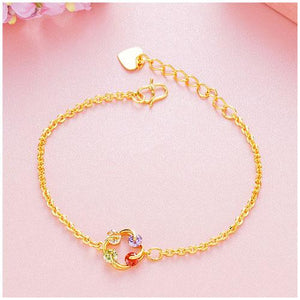 Colored Wreath Gold Bracelet - TSZjewelry