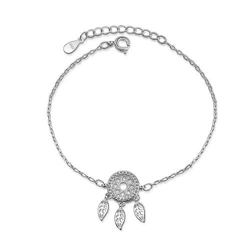 Leaf Pendant Dreamcatcher Bracelet - TSZjewelry