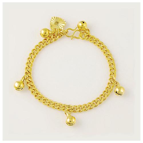 Jingle Bead Pendant Gold Bracelet - TSZjewelry