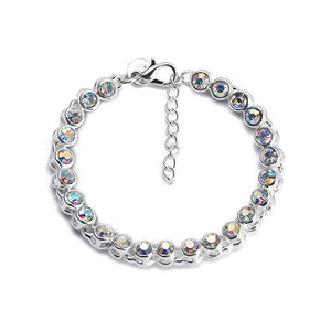 AB Color Round Tennis Bracelet - TSZjewelry
