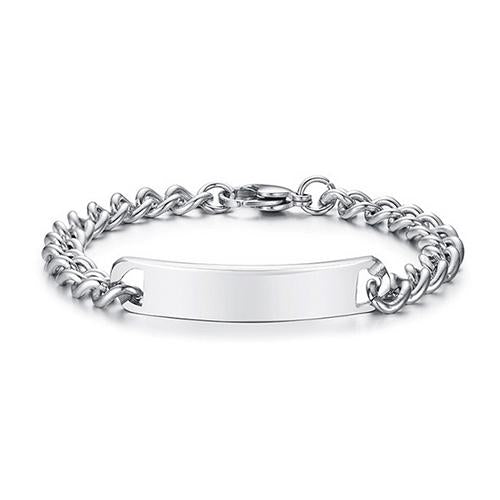 Curved Stainless Steel Bracelet - TSZjewelry