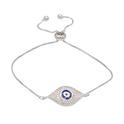 Evil Eye Silver Bracelet - TSZjewelry
