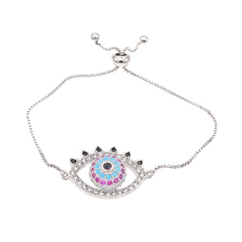 3D Evil Eye Silver Bracelet - TSZjewelry