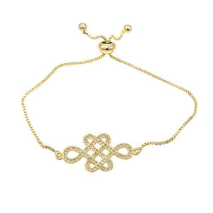Chinese Knot Gold Bracelet - TSZjewelry