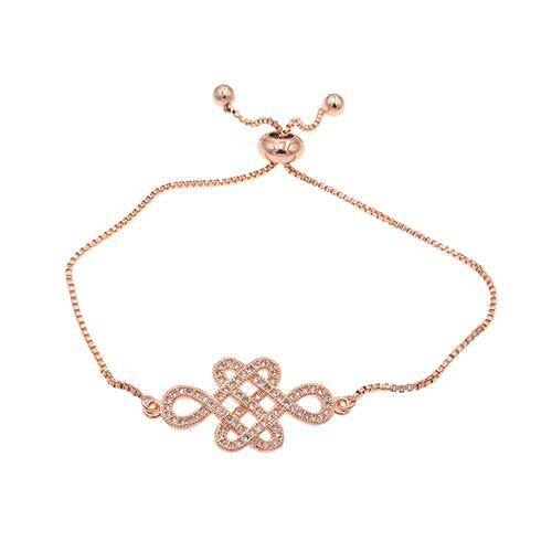 Chinese Knot Rose Gold Bracelet - TSZjewelry