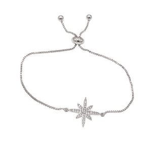 Tiny SnowFlake Silver Bracelet - TSZjewelry
