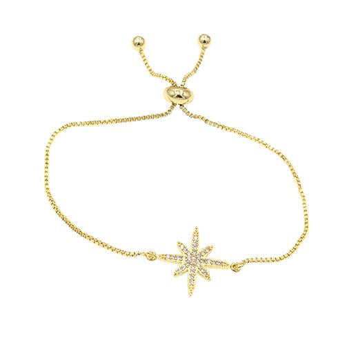 Tiny SnowFlake Gold Bracelet - TSZjewelry