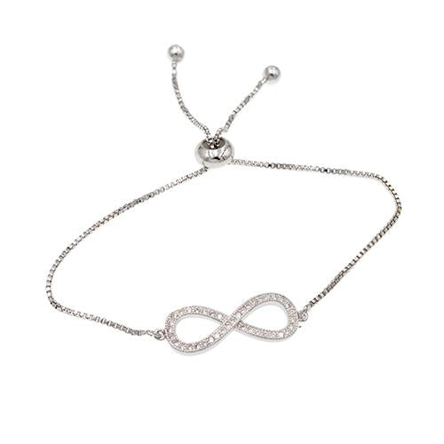 Infinity Symbol Silver Bracelet - TSZjewelry