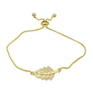 Tree Leaf Gold Bracelet - TSZjewelry