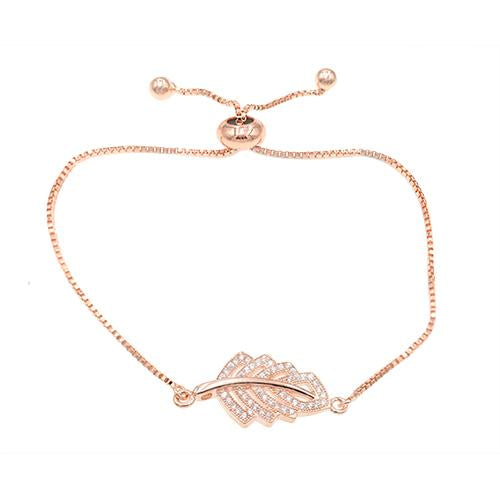Tree Leaf Rose Bracelet - TSZjewelry