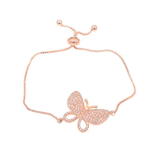 Butterfly Rose Gold Bracelet - TSZjewelry