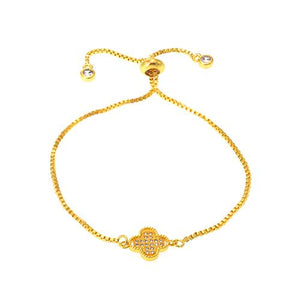 Lucky Clover Gold Bracelet - TSZjewelry