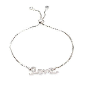 Letter Love Silver Bracelet - TSZjewelry