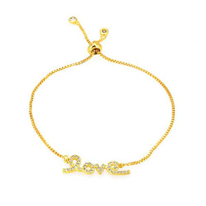 Letter Love Gold Bracelet - TSZjewelry