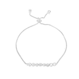 Curved Stripe Silver Bracelet - TSZjewelry