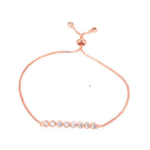 Curved Stripe Rose Gold Bracelet - TSZjewelry