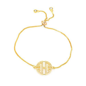 Round Pattern Gold Bracelet - TSZjewelry