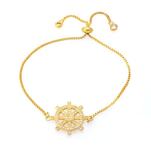 Wheel Rudder Gold Bracelet - TSZjewelry