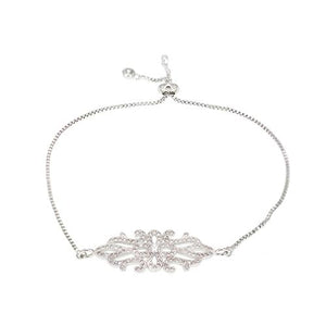 Petal Pattern Silver Bracelet - TSZjewelry