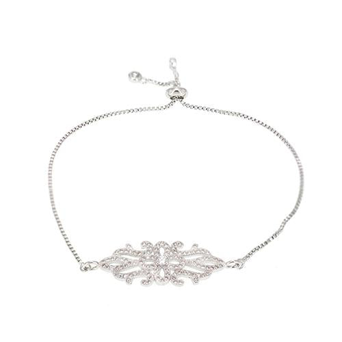 Petal Pattern Silver Bracelet - TSZjewelry