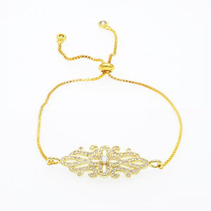 Petal Pattern Gold Bracelet - TSZjewelry