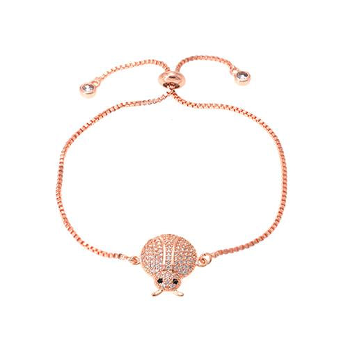 Ladybug Rose Gold Bracelet - TSZjewelry