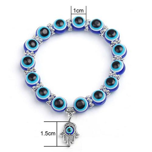 Evil Eye Beads Elastic Bracelet - TSZjewelry
