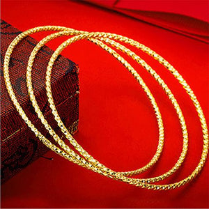 2mm Rough Twisted Gold Bracelet - TSZjewelry