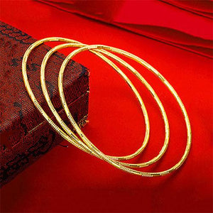 2mm Interval Stripes Gold Bracelet - TSZjewelry