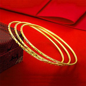 2mm Diamond Cut Gold Bracelet - TSZjewelry