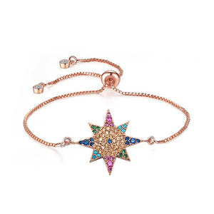 Color Anise Star Rose Gold Bracelet - TSZjewelry