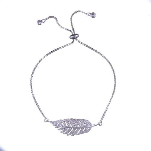 Feather Silver Bracelet - TSZjewelry