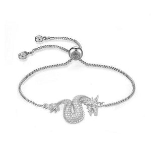 Dragon Adjustable Silver Bracelet - TSZjewelry