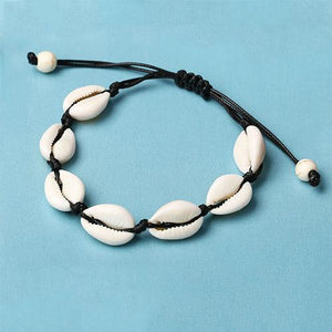 Shell Black Rope Bracelet - TSZjewelry