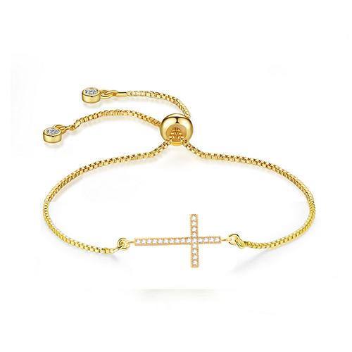 Cross Gold Bracelet - TSZjewelry