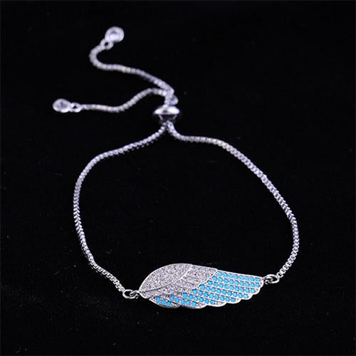 Color Angel Wing Silver Bracelet - TSZjewelry