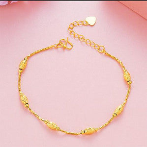 Oval Beads Gold Bracelet - TSZjewelry