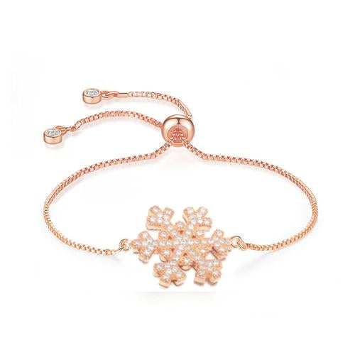 SnowFlake Rose Gold Bracelet - TSZjewelry