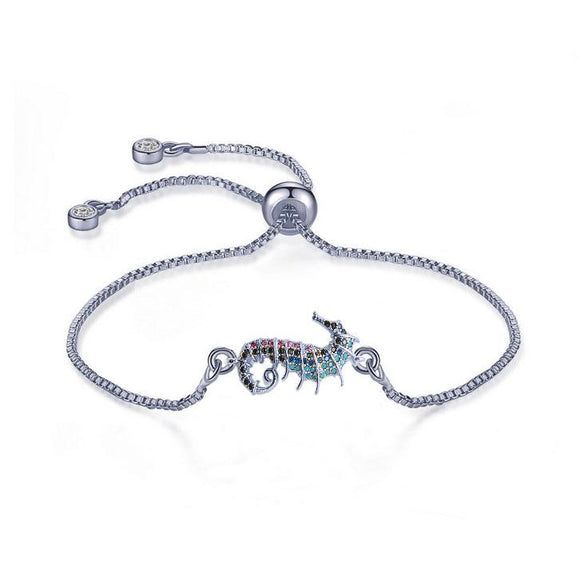 Color Sea Horse Silver Bracelet - TSZjewelry